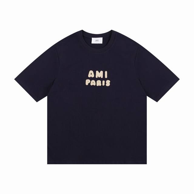 Style 123 Four colors Ami2025 Spring and Summer New T-shirt Short Sleeve The pro