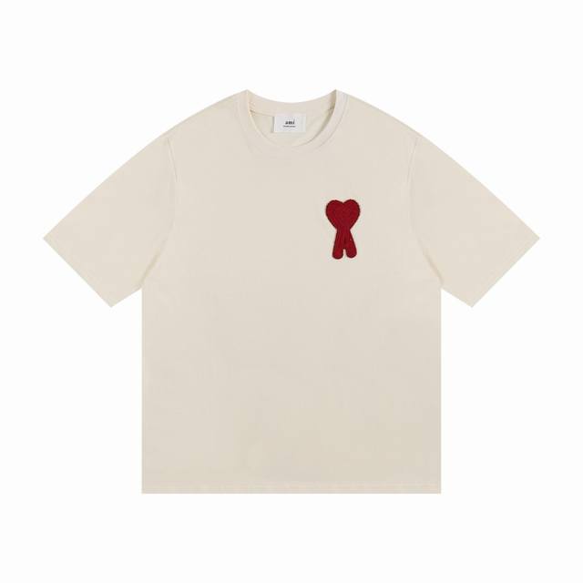 Model No. 122 Ami2025 Spring and Summer New T-shirt Short Sleeve The production
