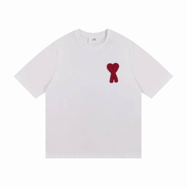 Style 122 Ami2025 Spring and Summer New T-shirt Short Sleeve The production proc