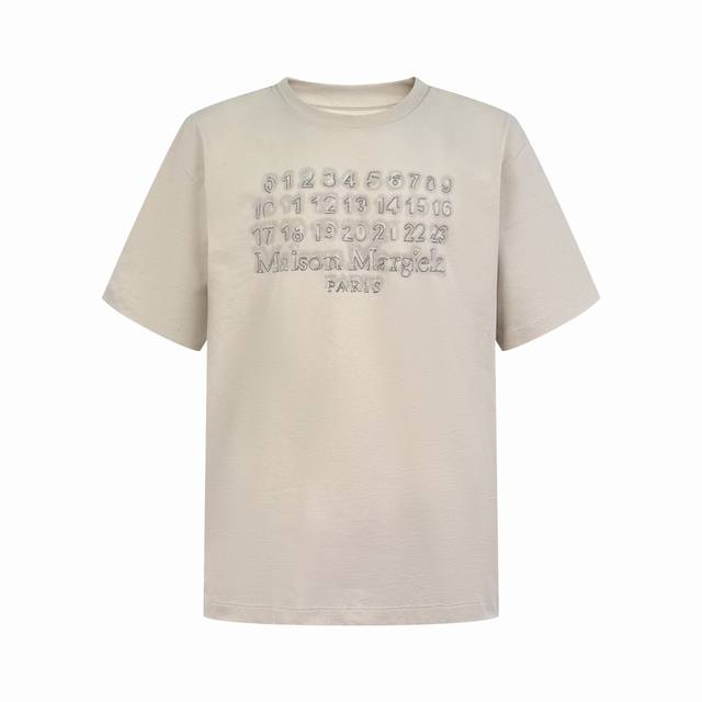 Maison Margiela unfinished embroidery print short sleeves Customized high-densit