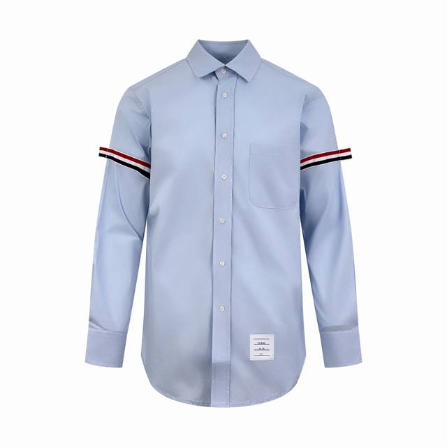 Thom Browne ribbon label shirt Customized mercerized cotton, rich in texture, fu