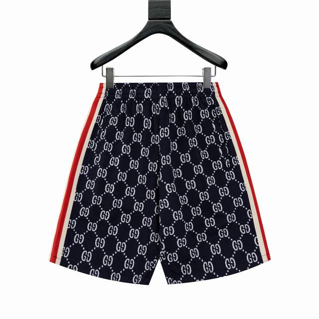 Gucci classic full print jacquard shorts Original custom cotton jacquard fabric