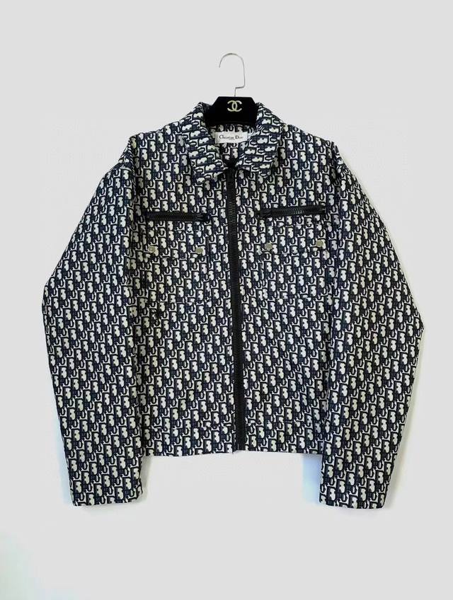 New Dior 24Ss taffeta tech jacquard unisex jacket! Can be worn by both men and w