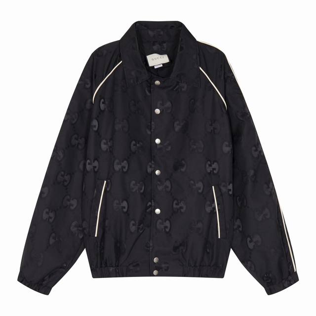 Gucci Gc Double G jacquard lapel canvas jacket A must-have item for daily commut