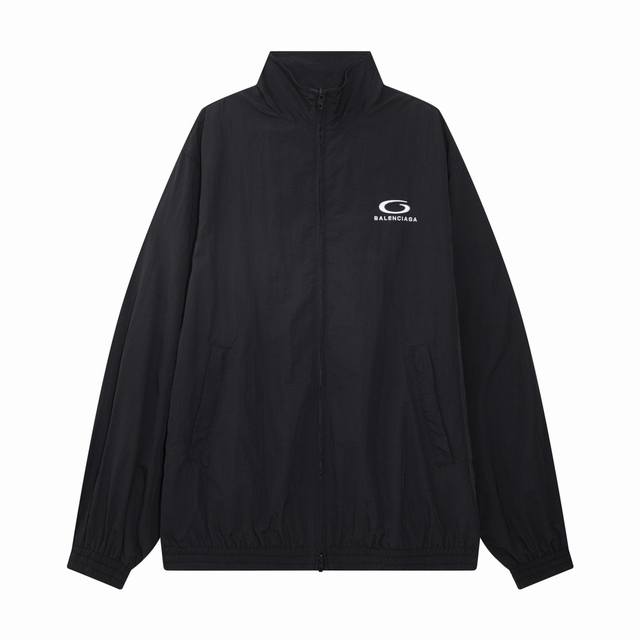 Balenciaga 24Fw new Loop Sports Icon letter embroidered jacket. Made of environm
