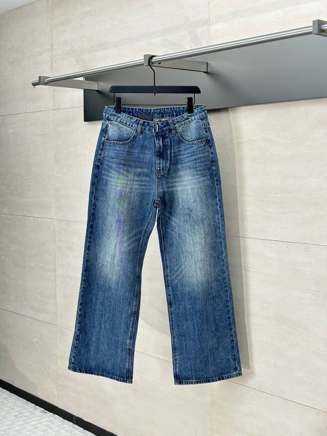 Givench* Givenchy 25Fw casual straight jeans Size: SML Xl