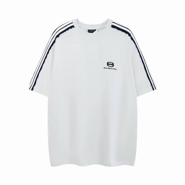 High-quality new Balenci*Ga Paris Ss25 latest model, raglan sleeves, color match