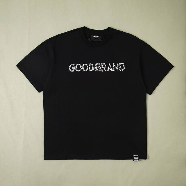 Pure original matching Goodbrand 2025Ss Beaded slogan Basic Fashion High-end sho