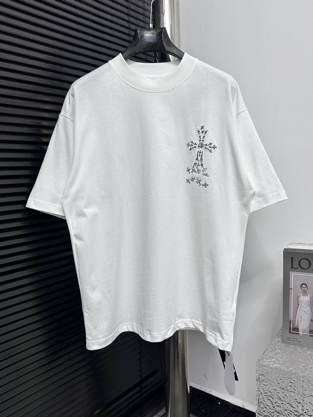 Chromehearts 25Ss foamed round neck T-shirt Original fabric official short-sleev
