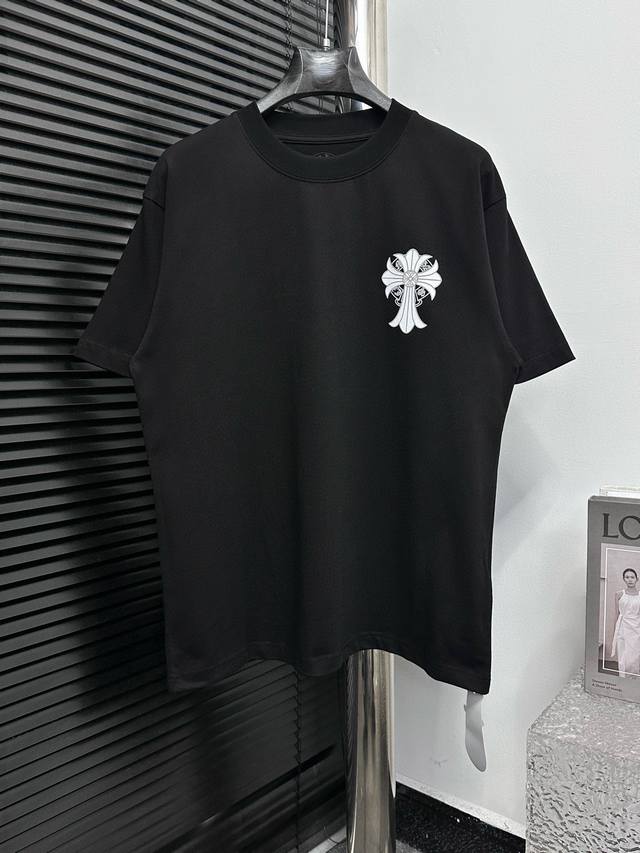 Chromehearts 25Ss printed round neck T-shirt Original fabric official short-slee