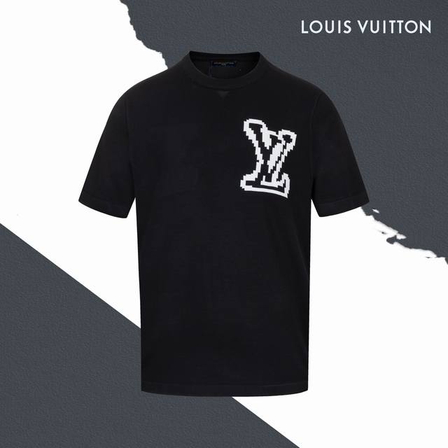 Style No. Sl174 Lv Louis Vuitton front and back chest large logo knitted short s