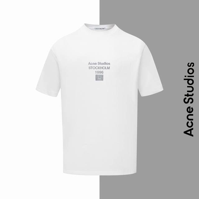 Style #Z209 Acne foamed smiley face letter round neck short sleeves Acnestudios