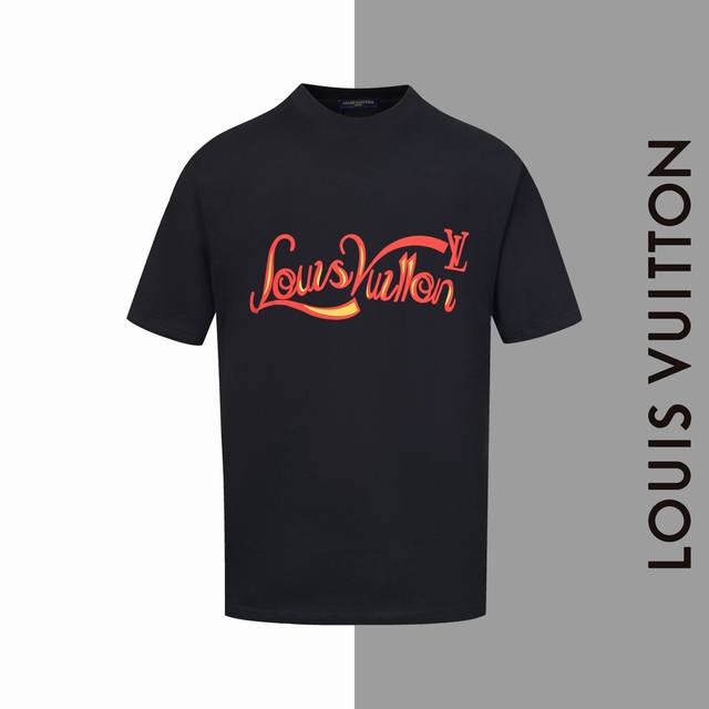 Style #Z208 Lv colorful letters foam flocking round neck short sleeves Louisvuit