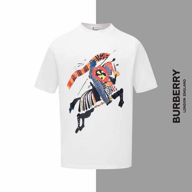 Style #Z187 Burberry colorful warhorse round neck short sleeves Burberry officia