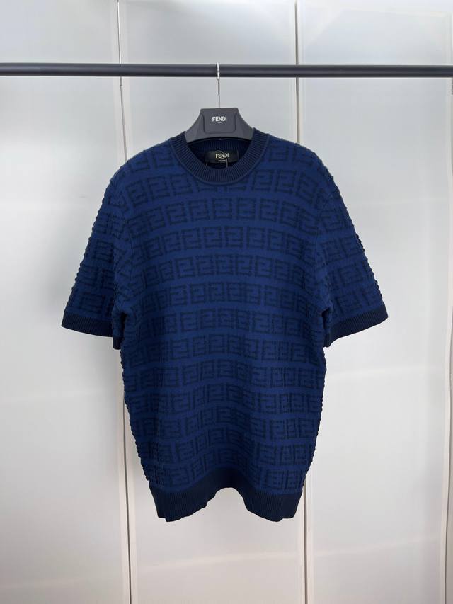 Fendi jacquard knit short sleeves SML Xl