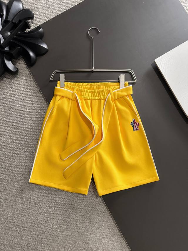 High-quality Moncler 2025 spring and summer new high-end elastic casual pants sh