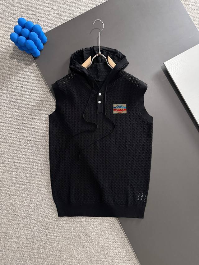 Next-day delivery High-quality Gucci 2025 Spring/Summer new men's round neck ves