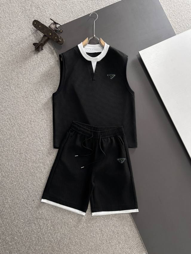 High-quality Prada 2025 new summer casual suits are shipped the next day, with e