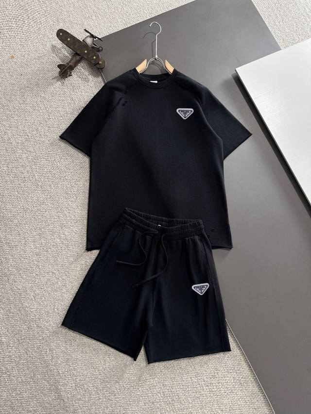 Prada high-end customized 2025 spring and summer new elastic band casual heavy w