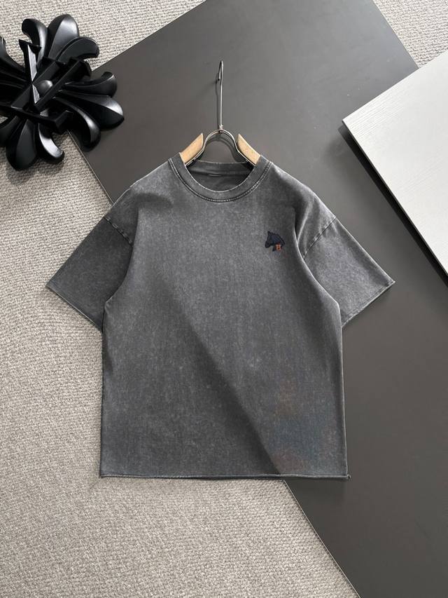 High-end Hermes 25Ss spring and summer new haute couture T-shirt shipped the nex