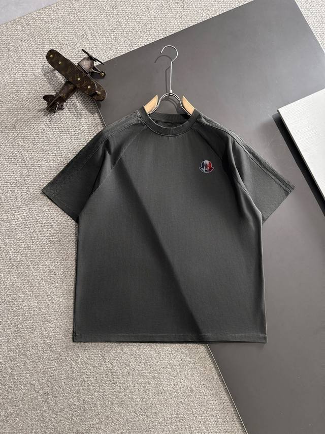High-quality Moncler 2025 spring and summer new men's batik washed short-sleeved