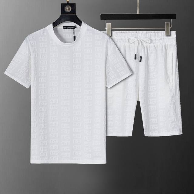 New round-neck short suit from the official website for spring and summer, DG ja