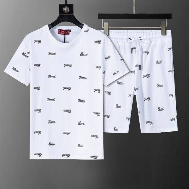 New round-neck short suit from the official website for spring and summer, 250g