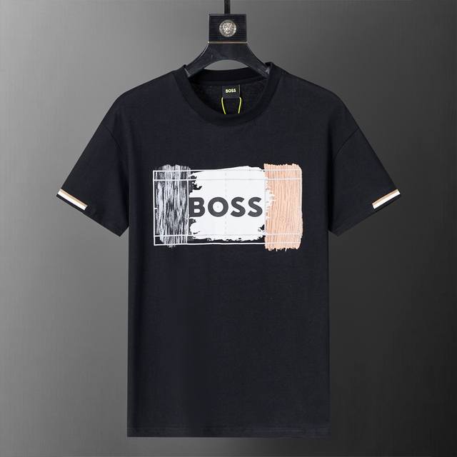 2025 Spring and Summer new T-shirt, 250g cotton fabric, cuffs with thread stitch