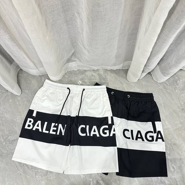 Year-round replenishment and no removal Balenciaga patchwork casual beach shorts