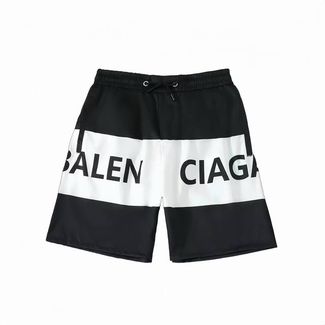 Balenciaga 2025 latest shorts beach pants, must-have for beach travel, high-end