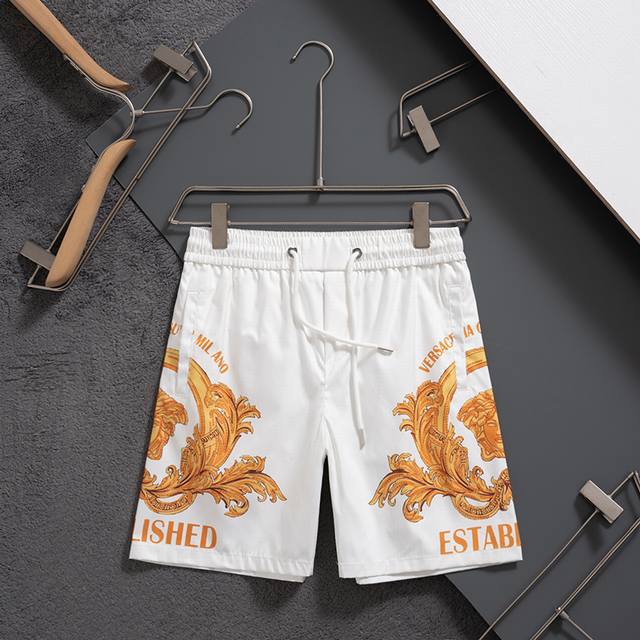 Versace 2025 latest shorts beach pants beach travel essential high-end custom or