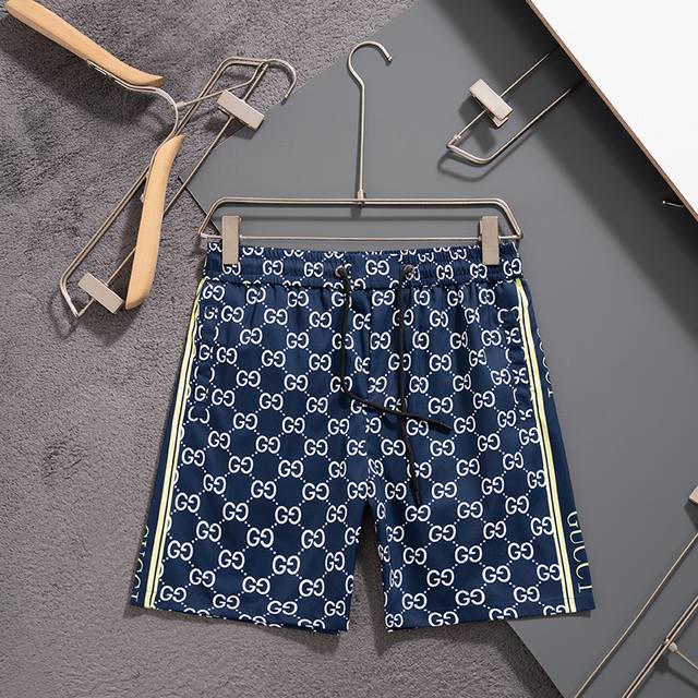 Gucci 2025 latest shorts beach pants, must-have for beach travel, high-end custo