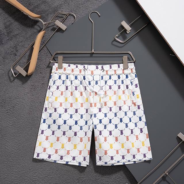 Burberry 2025 latest shorts beach pants beach travel essential high-end custom o