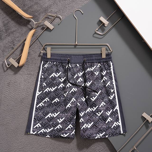 Fendi 2025 latest shorts beach pants beach travel essential high-end custom orig