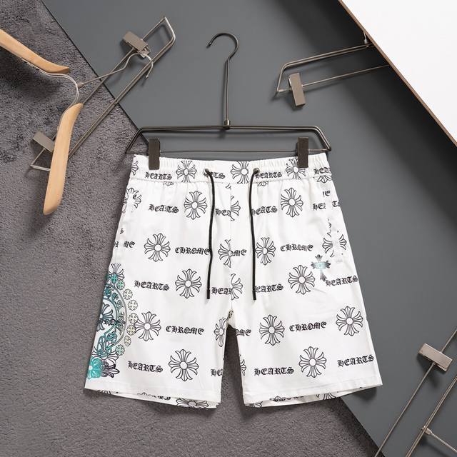 Chrome Hearts summer new beach pants Lv classic print quick-drying shorts, same