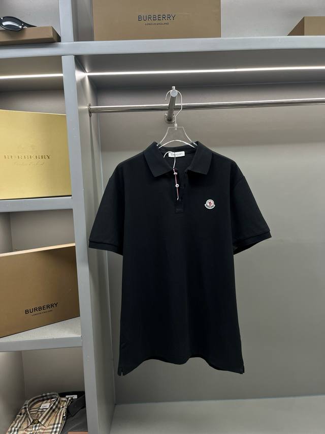 Moncler new style Polo shirt with Moncler logo patch Original fabric, same as th