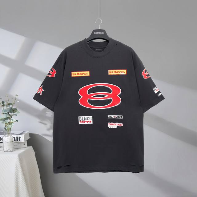 B187# Top quality in the market Balenciaga 2025Ss double ring Sponsor Logos Engl
