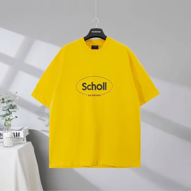 B178# Top quality in the market Balenciaga 2025Ss joint Scholl printed short-sle