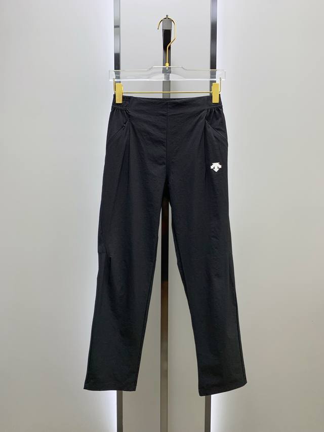Descente high quality outdoor technology fabric high elastic waist sports casual
