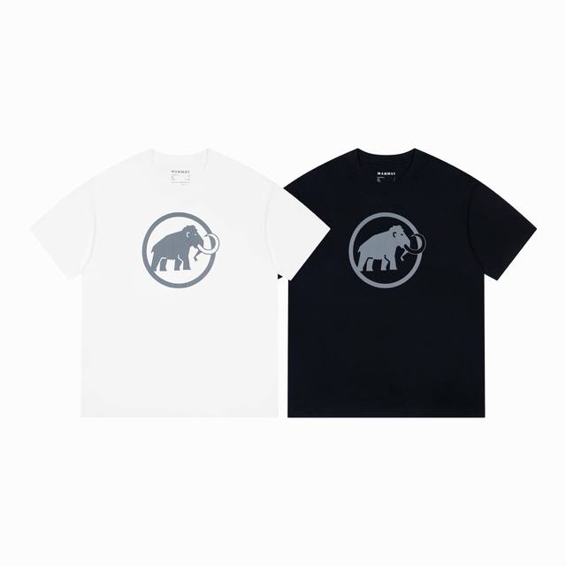 High quality Mammut summer round neck print classic letter elephant Style number