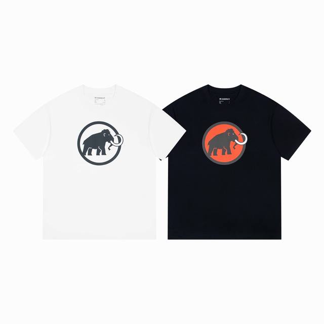 High quality Mammut summer round neck print classic letter elephant Style number