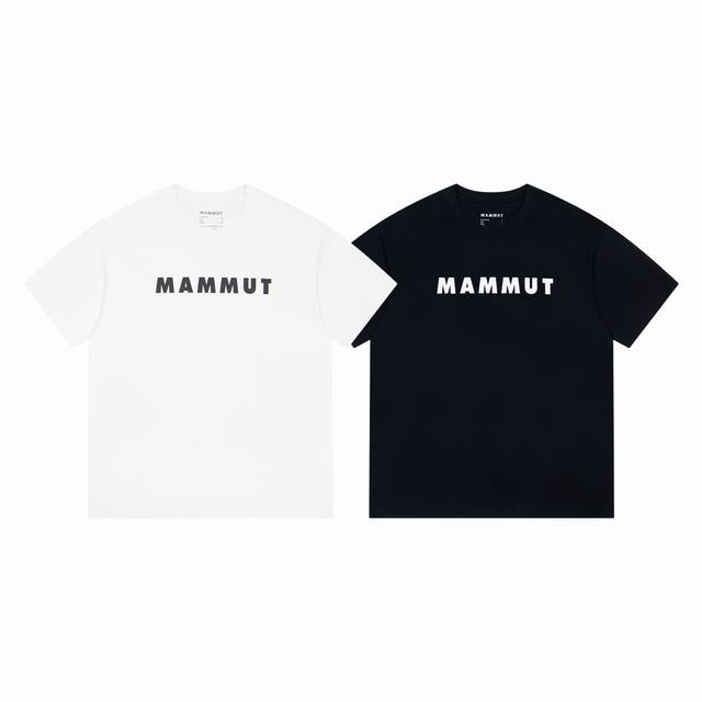High quality Mammut simple summer round neck print classic letters Style number: