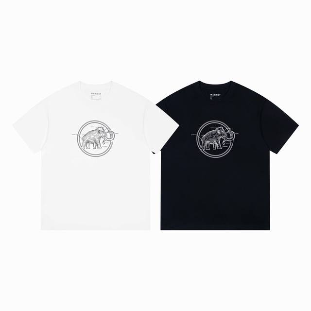 High quality Mammut summer round neck print classic letter 3D elephant Style: B1