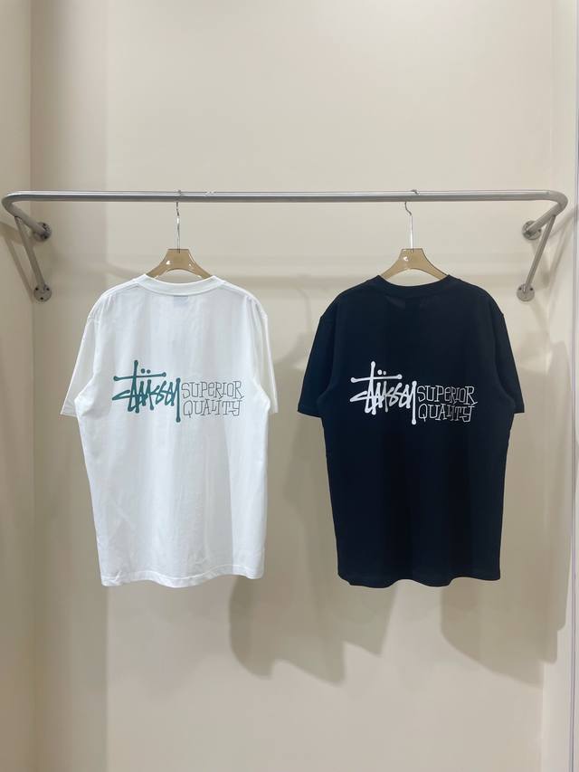 A17# Stussy Spring and Summer Series Classic Printed Letter Logo 260g Double Yar