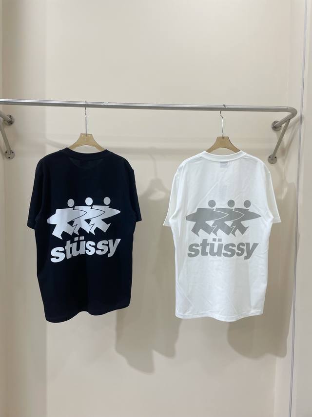 A13# Stussy Spring and Summer Series Classic Printed Letter Logo 260g Double Yar