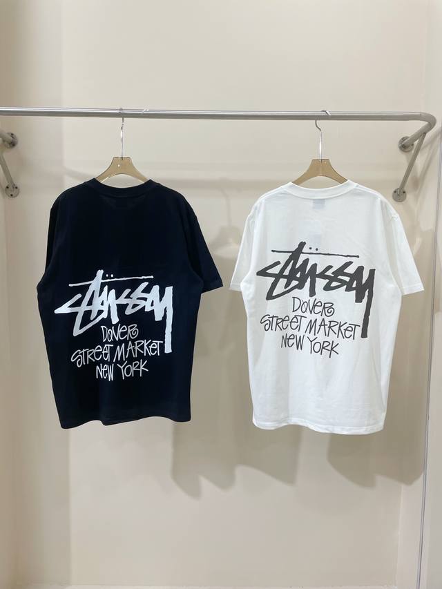 A11# Stussy Spring and Summer Series Classic Printed Letter Logo 260g Double Yar