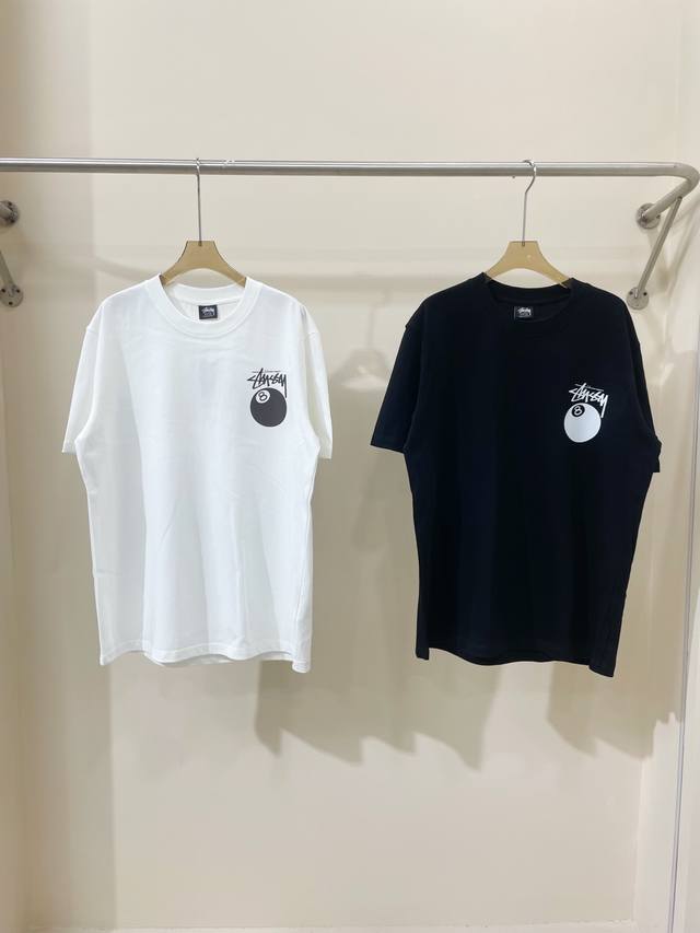 A09# Stussy Spring and Summer Series Classic Printed Letter Logo 260g Double Yar