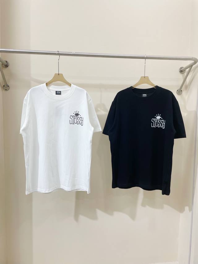 A07# Stussy Spring and Summer Series Classic Printed Letter Logo 260g Double Yar