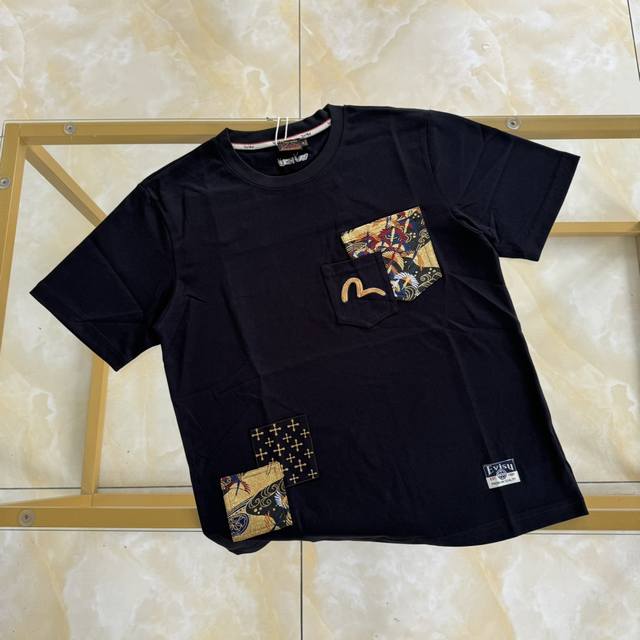 Evisu Fukushin summer Fukushin new product small seagull embroidery and brocade