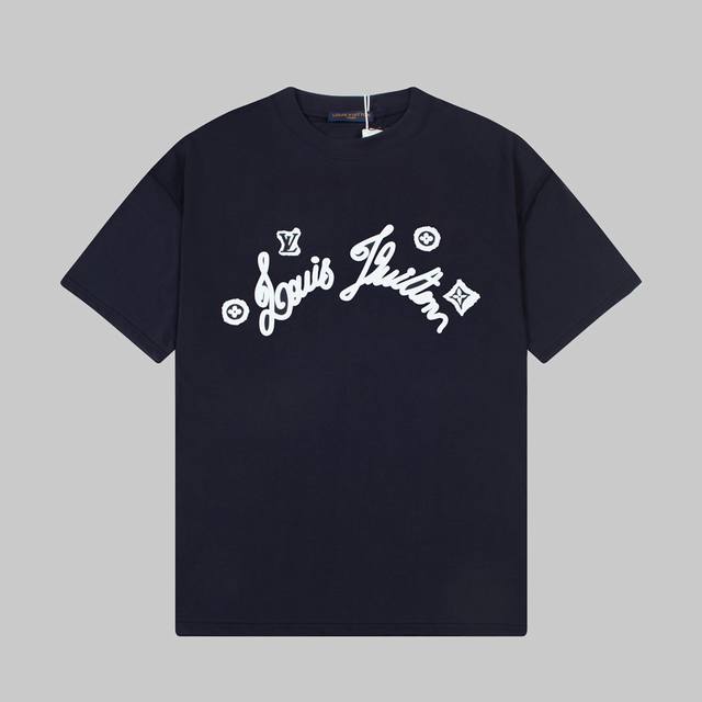 Dl75 Dlv Dlouis Vuitton Louis Vuitton 24Ss pattern printed short-sleeved T-shirt